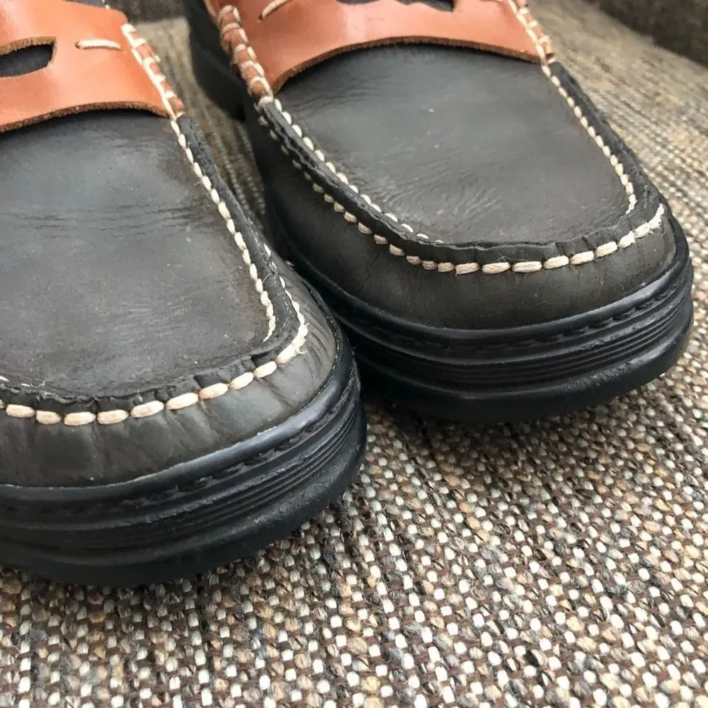 Bally 2 Tone Penny Loafers Mens Size 7